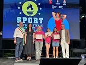 Sport sotto le stelle, premiazione per Adele Del Santo, Marta Agnelli, Bianca Rosadelli, Benedetta Rossi (Asd Ritmica Cortonese)